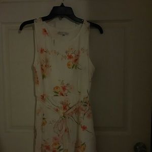 Floral peach flowered dress